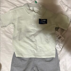 Kids SHIRT & shorts - White. NEW